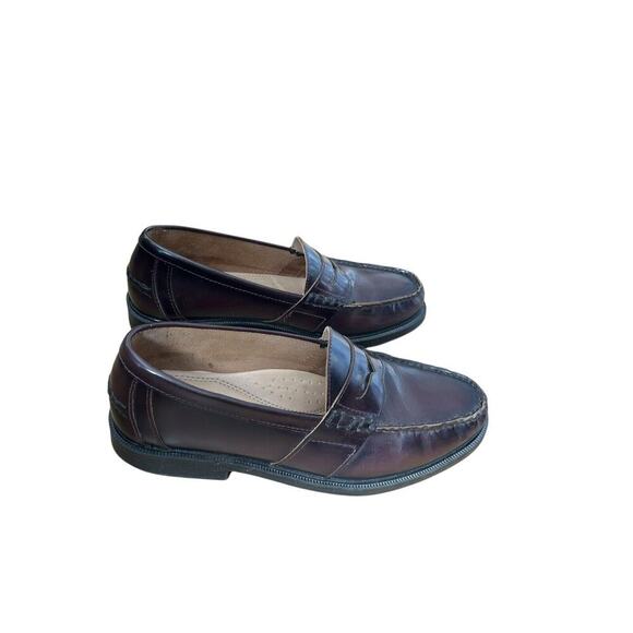 Nunn Bush Penny Loafers Mens Size 12M Burgundy Brown Comfort Gel Heel Shoes 12 - Picture 7 of 7